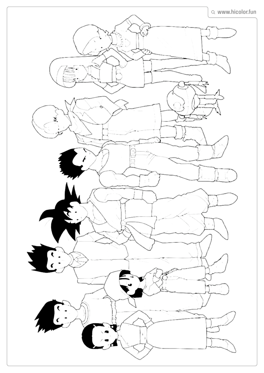 PARA COLORIR DRAGON BALL