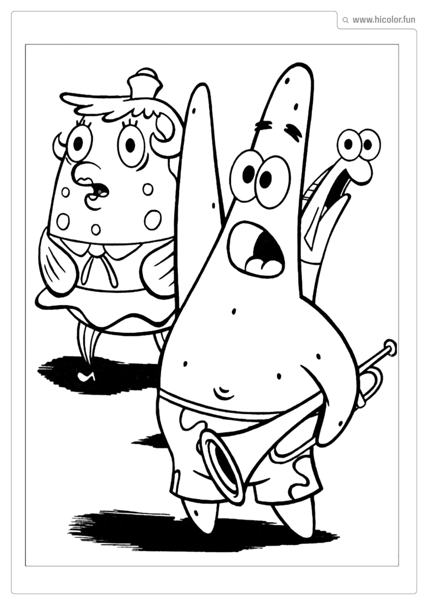 PATRICK BOB ESPONJA COLORIR