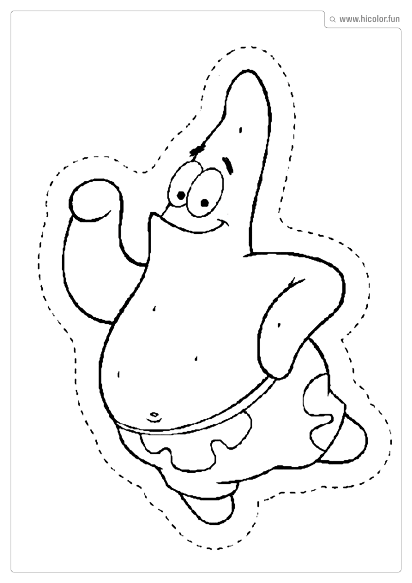 PATRICK BOB ESPONJA PARA COLORIR