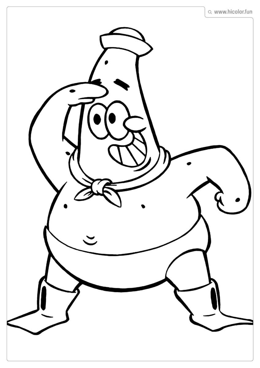 PATRICK ESTRELA PARA COLORIR