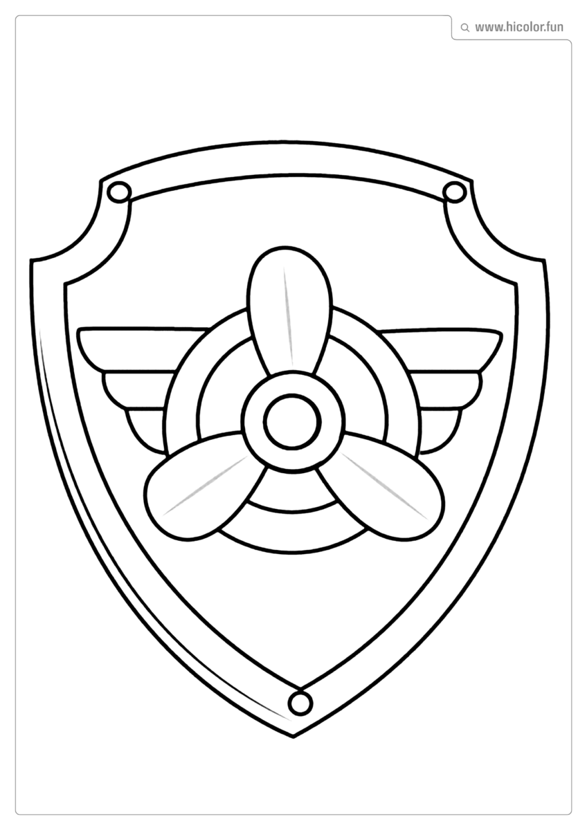 PATRULHA CANINA DESENHO PARA COLORIR