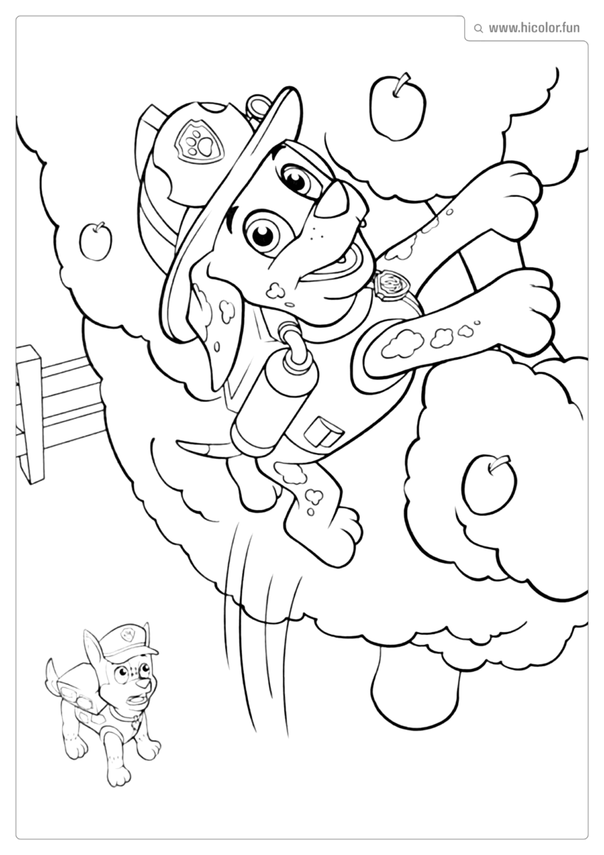 PATRULHA CANINA PARA COLORIR MARSHALL