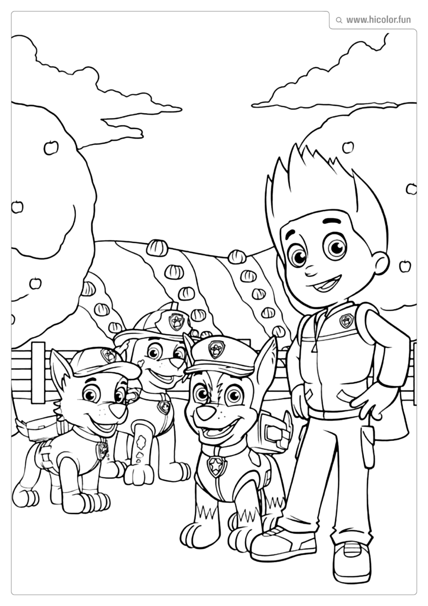 PATRULHA CANINA PARA COLORIR