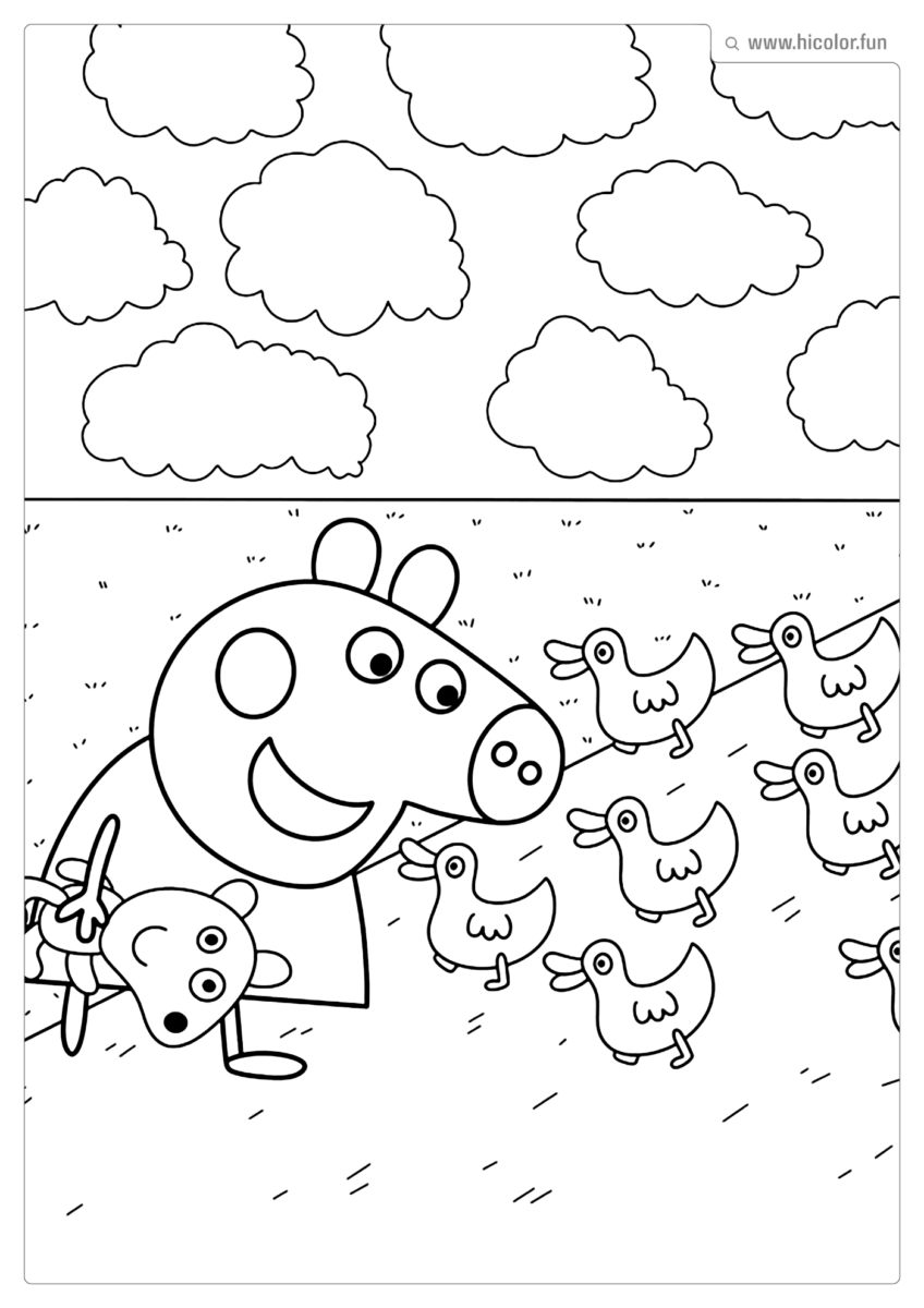 PEPPA PIG DE COLORIR E IMPRIMIR