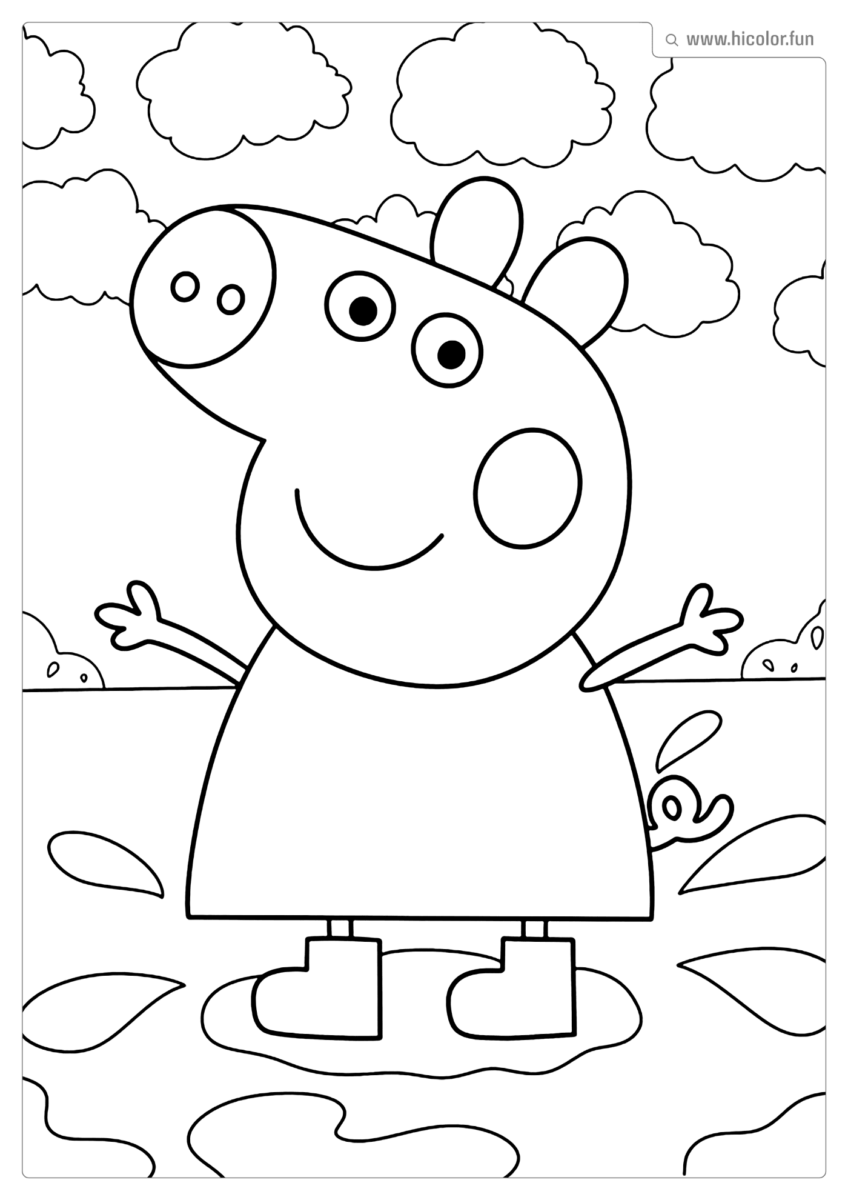 PEPPA PIG DE PINTAR E IMPRIMIR