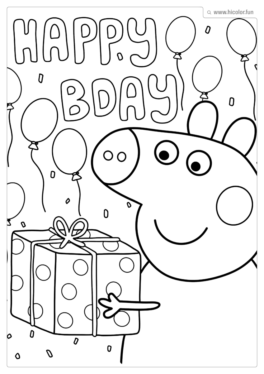 PEPPA PIG PARA COLORIR