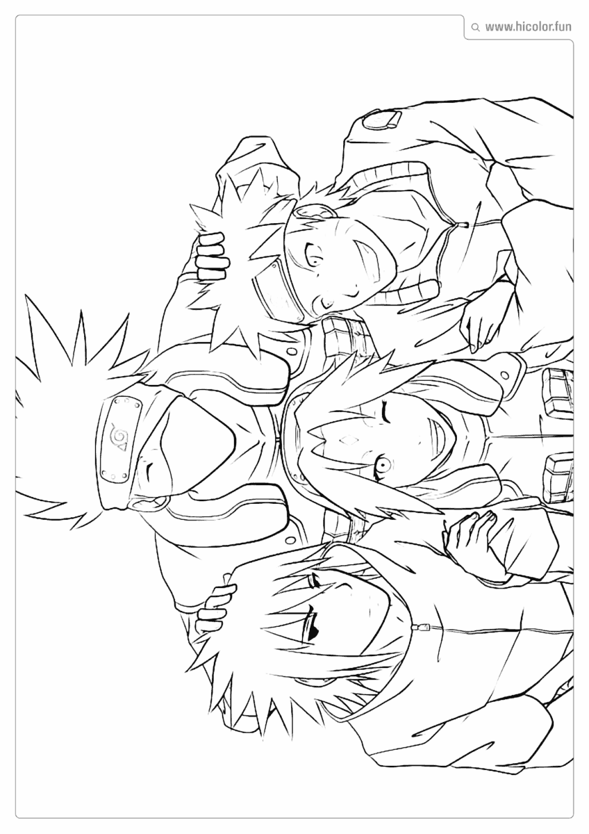 PERSONAGEM DO NARUTO PARA COLORIR