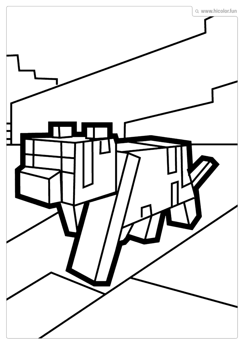 PERSONAGENS MINECRAFT PARA COLORIR CAHORRO