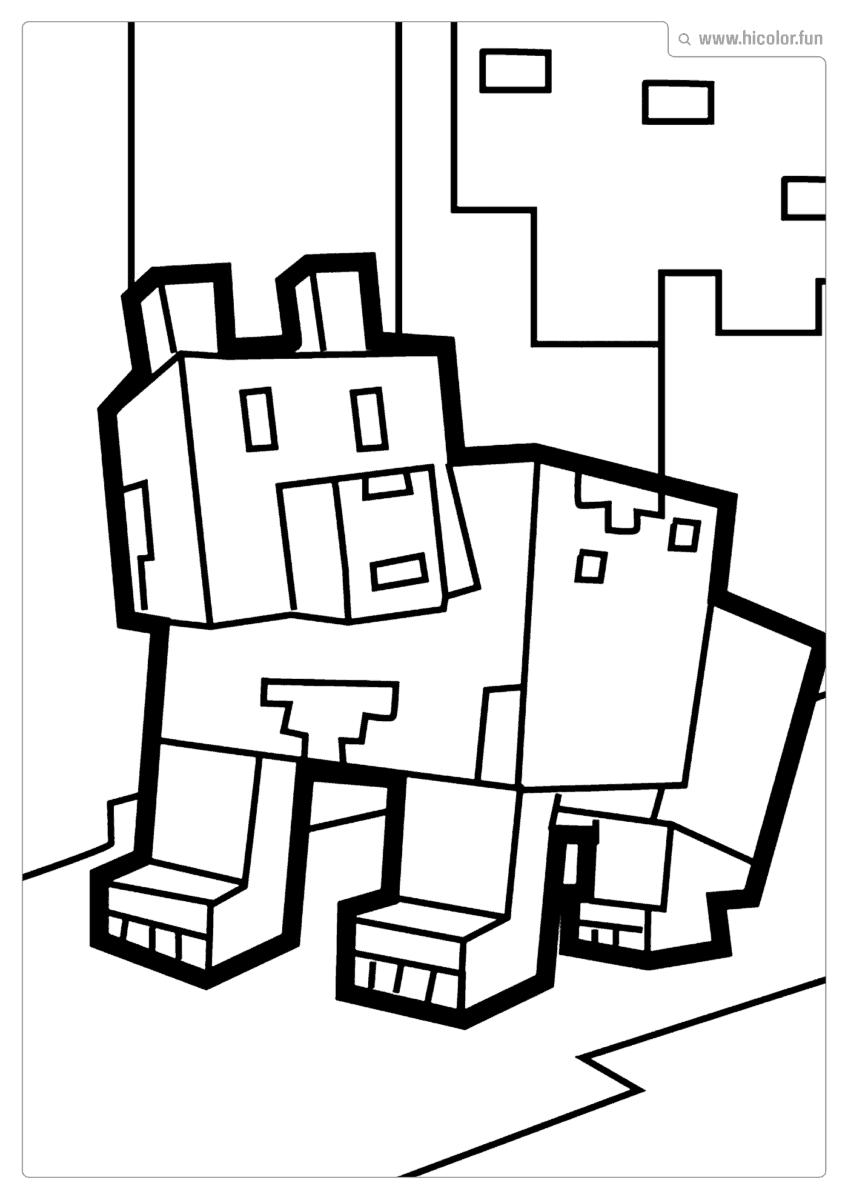 PERSONAGENS MINECRAFT PARA COLORIR URSO