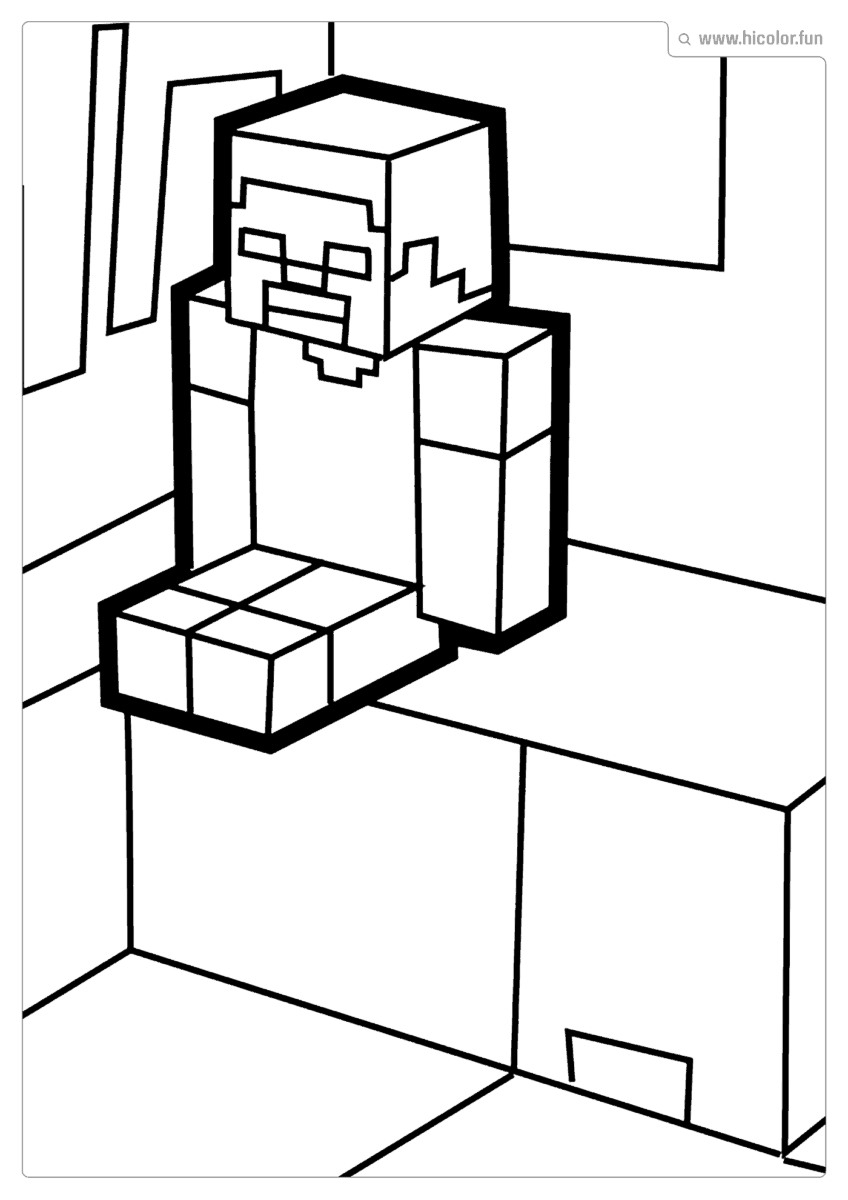 PERSONAGENS MINECRAFT PARA COLORIR ZUMBI