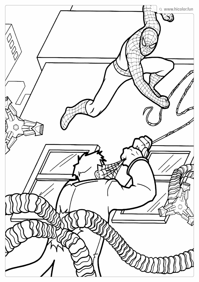 PINTE O HOMEM ARANHA DOUTOR OCTOPUS