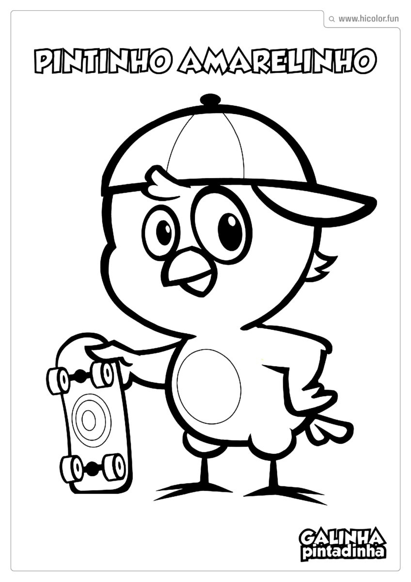PINTINHO AMARELINHO COLORIR
