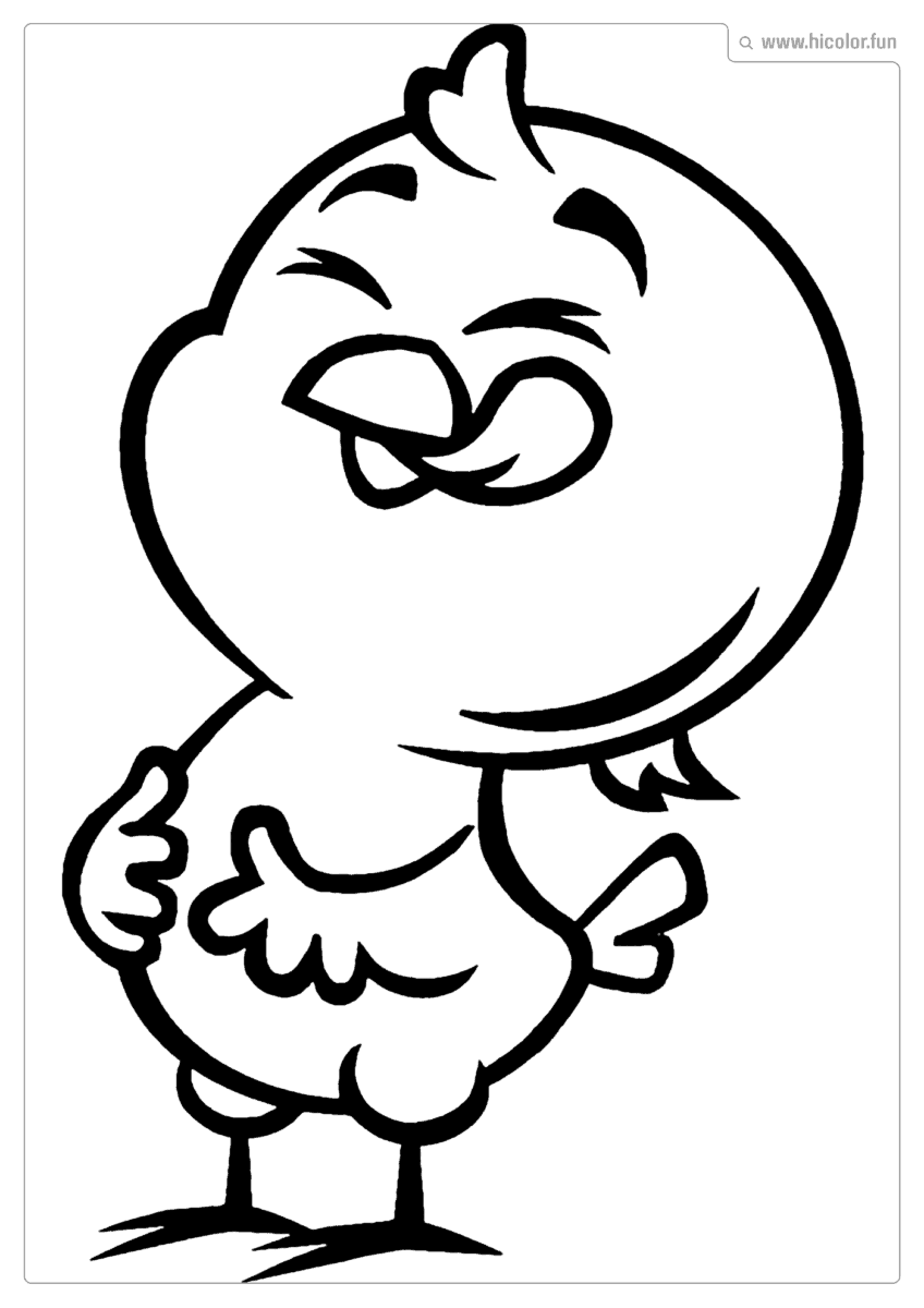 PINTINHO AMARELINHO PARA COLORIR