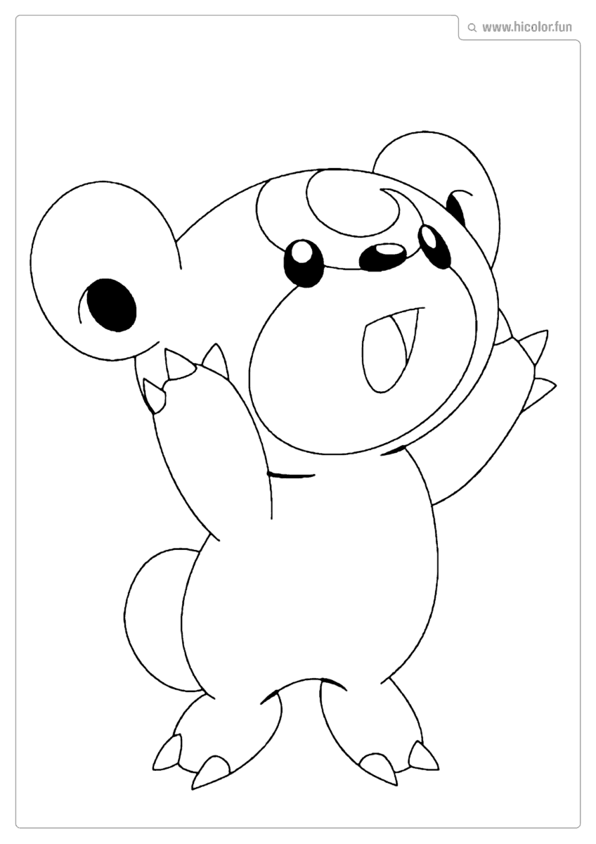 POKEMON TEDDIURSA PARA PINTAR
