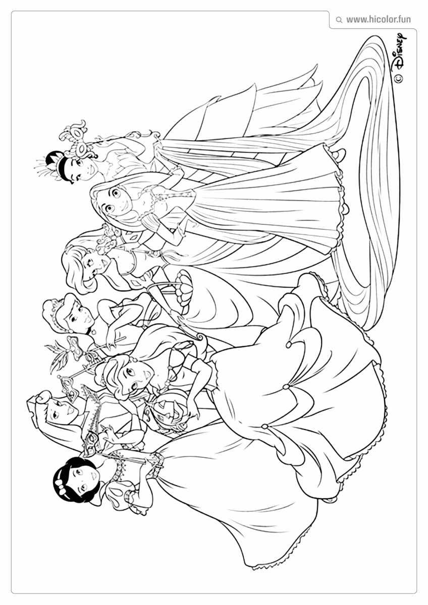 PRINCESA DA DISNEY PARA COLORIR