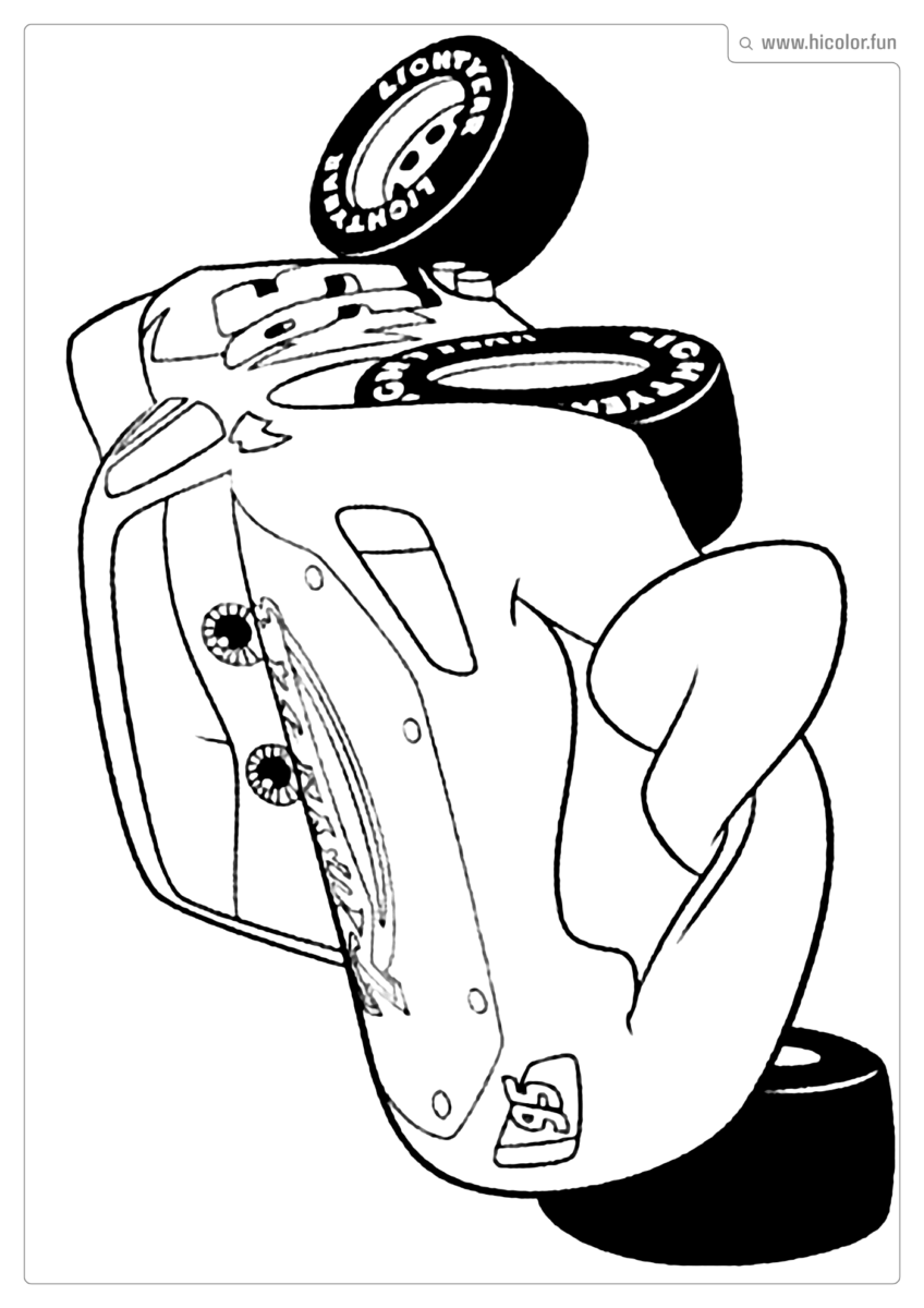 RELAMPAGO MCQUEEN COLORIR