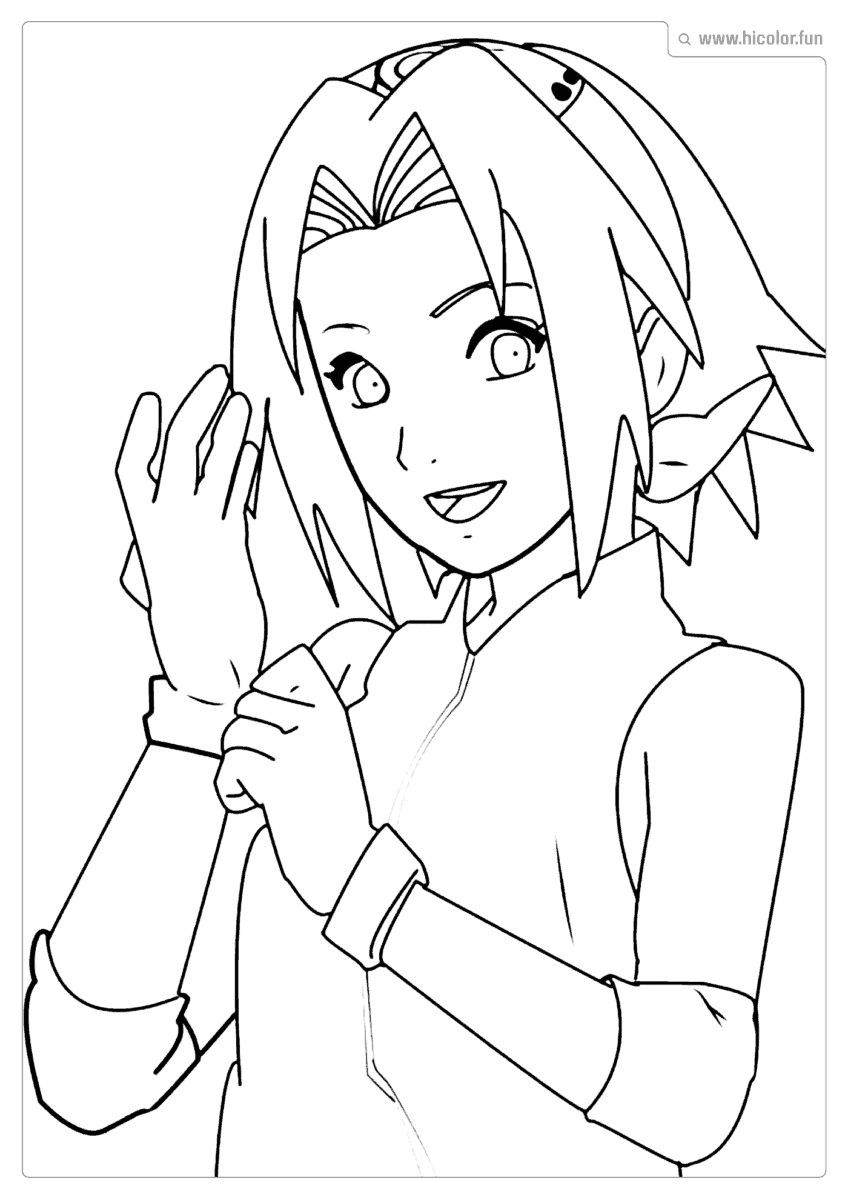 SAKURA ANIME PARA COLORIR