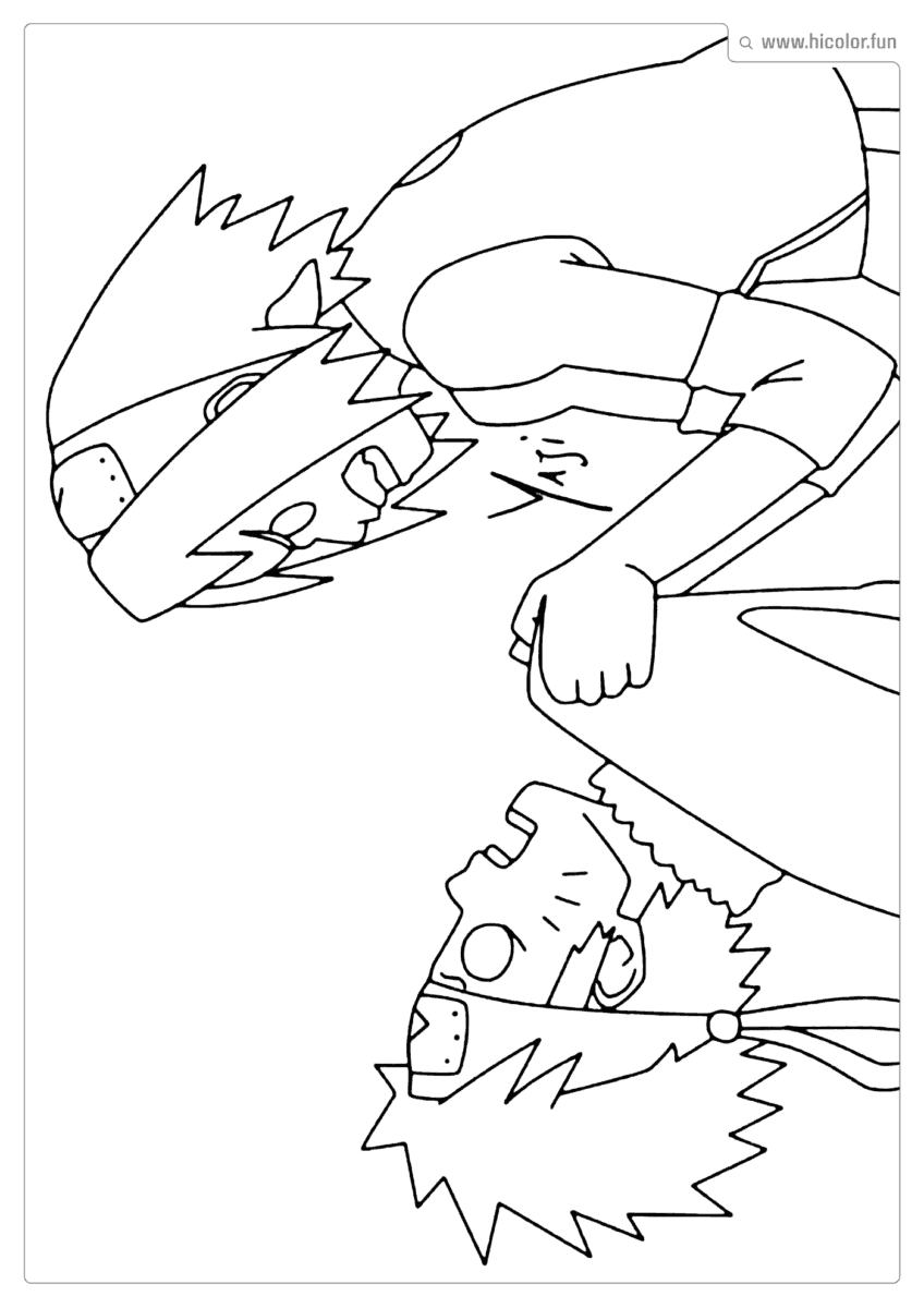 SAKURA E NARUTO PARA PINTAR