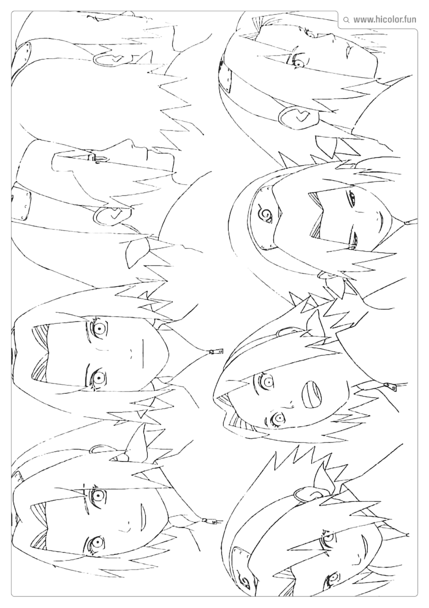 SAKURA HARUNO DESENHO PARA COLORIR