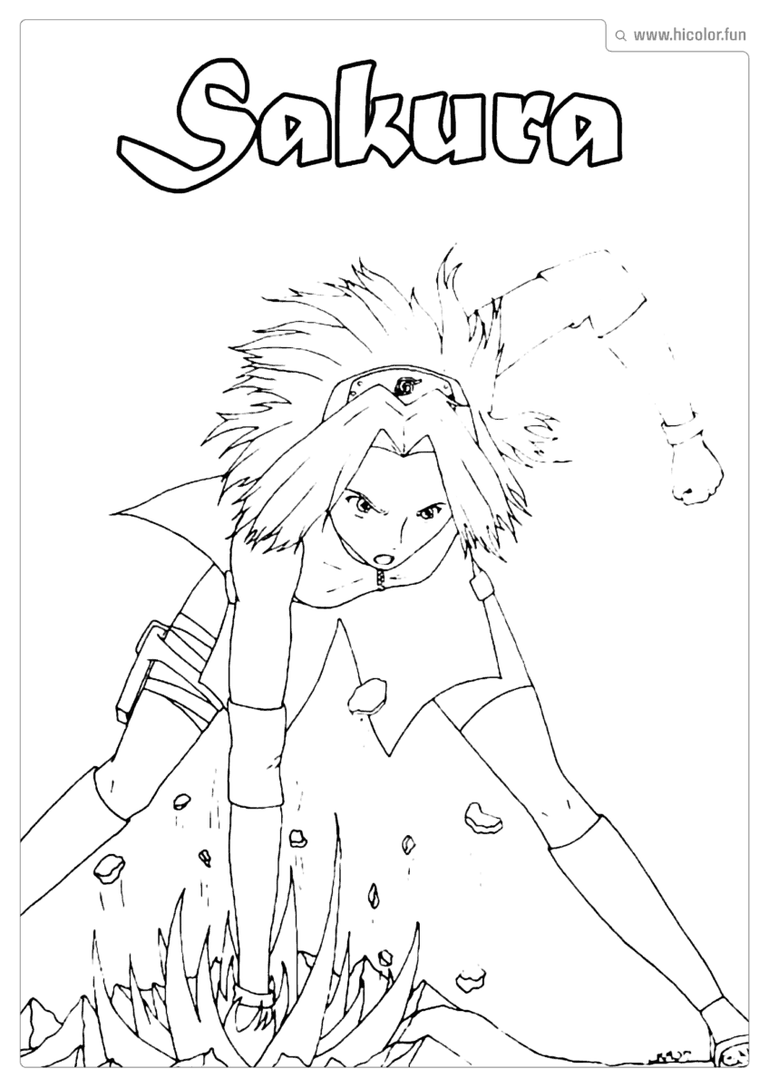 SAKURA HARUNO PARA IMPRIMIR