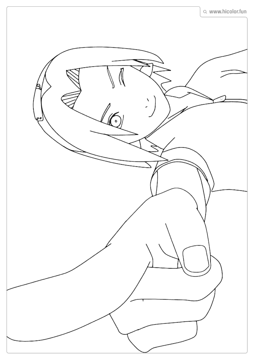 SAKURA HARUNO PARA PINTAR E IMPRIMIR