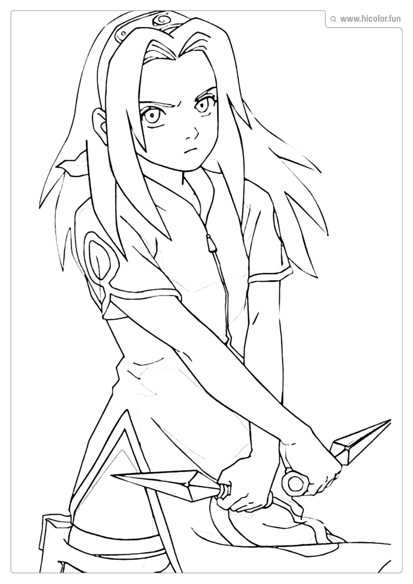 SAKURA PARA PINTAR E IMPRIMIR