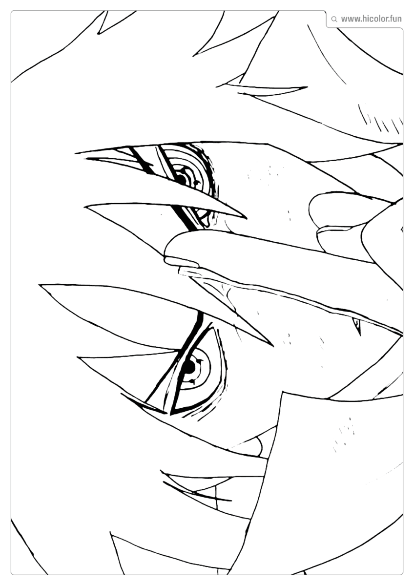 SASUKE FAZENDO JUTSO PARA PINTAR