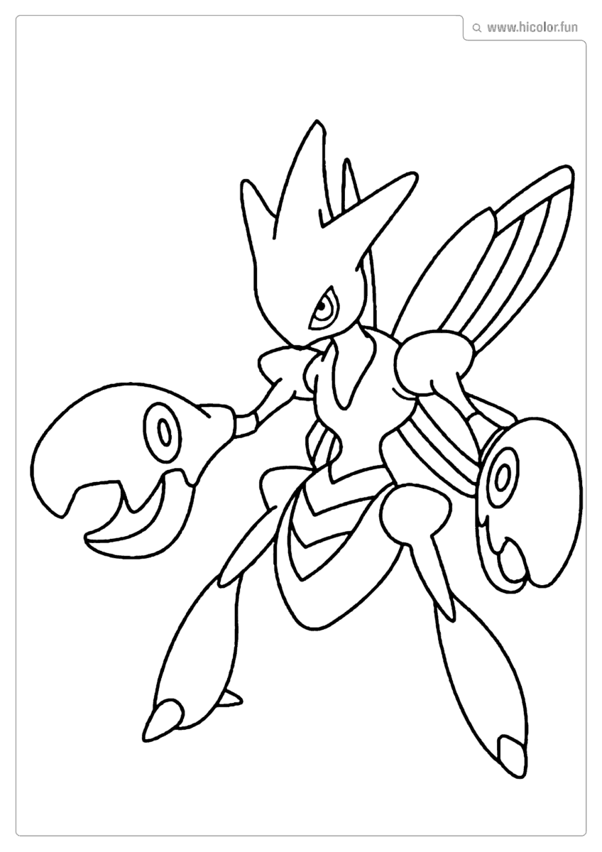 SCIZOR POKEMON PARA PINTAR