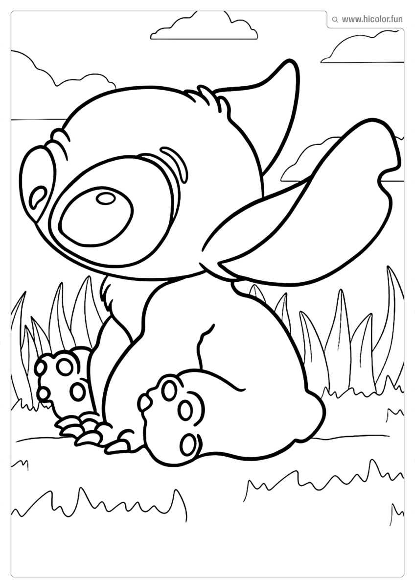 STITCH COLORIR E IMPRIMIR