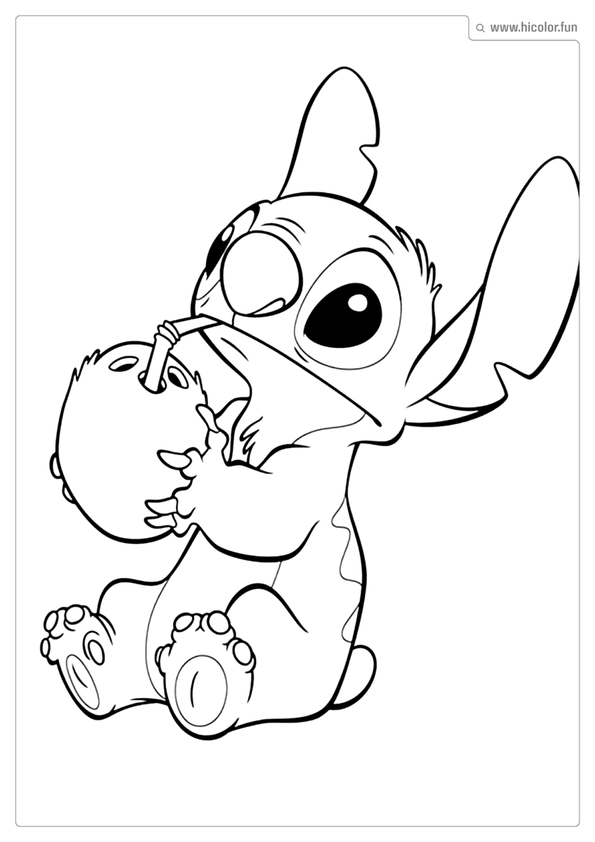 STITCH DESENHO PARA COLORIR