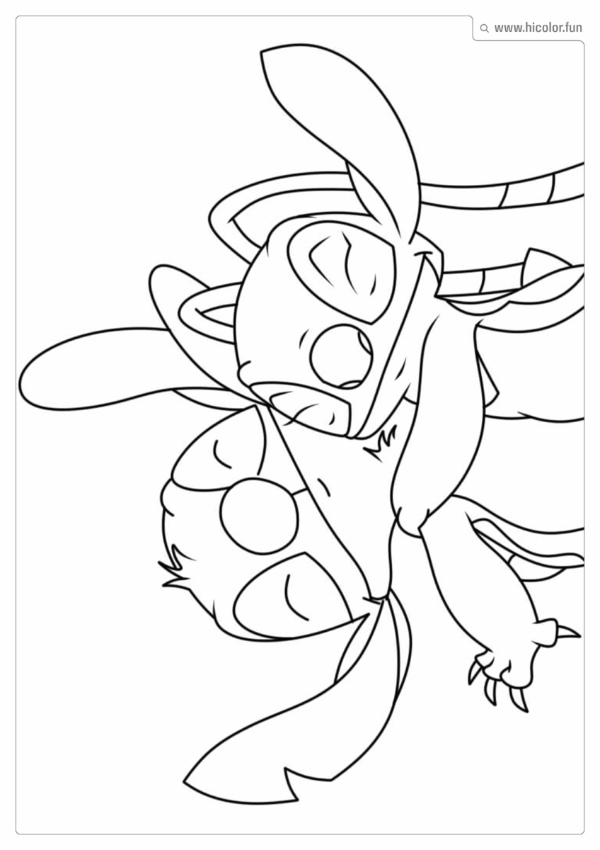 STITCH E ANGEL ABRAçADOS PNG