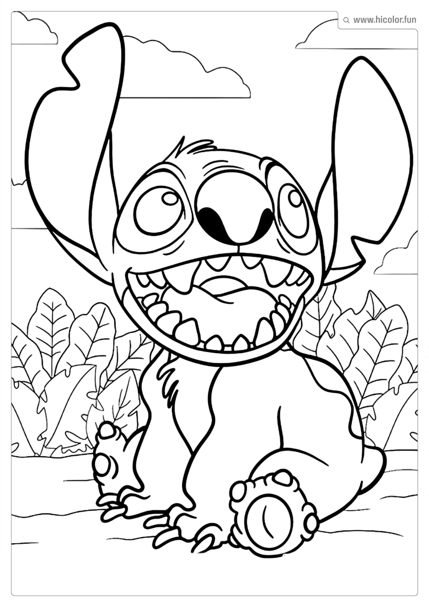 STITCH PARA COLORIR
