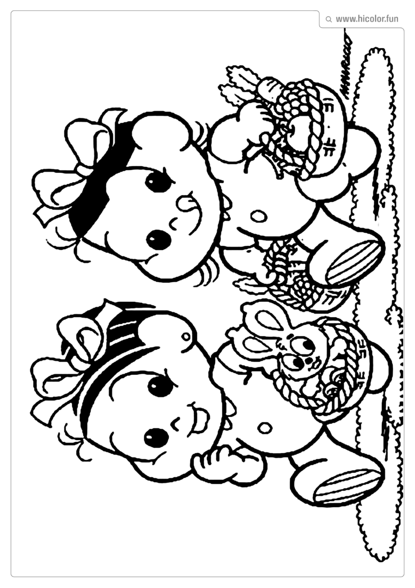 TURMA DA MONICA BABY PARA COLORIR