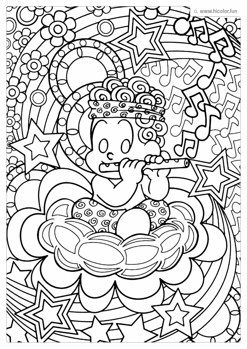 TURMA DA MONICA PARA COLORIR ANJINHO PARA IMPRIMIR MOSAICO