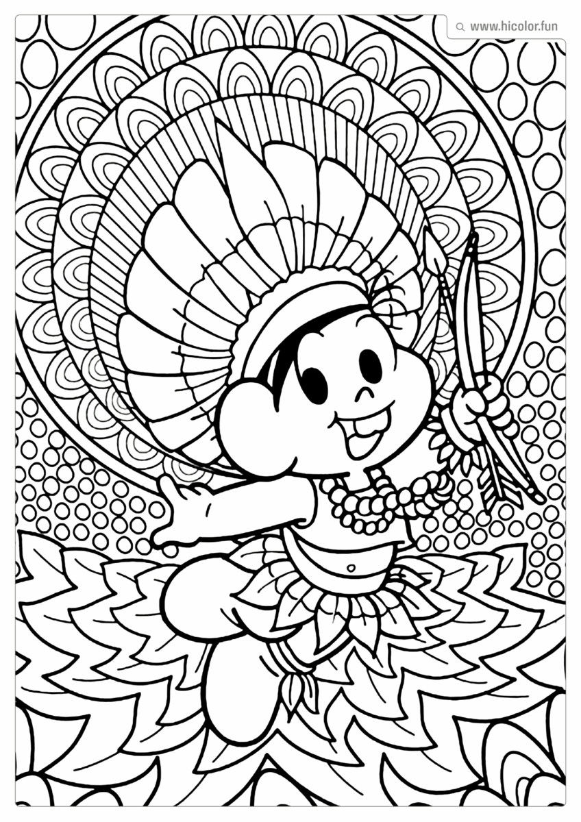 TURMA DA MONICA PARA COLORIR E IMPRIMIR