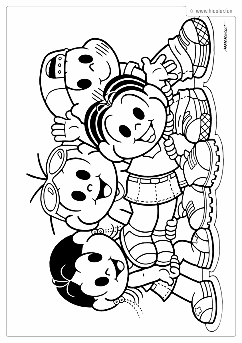 TURMA DA MONICA PARA COLORIR