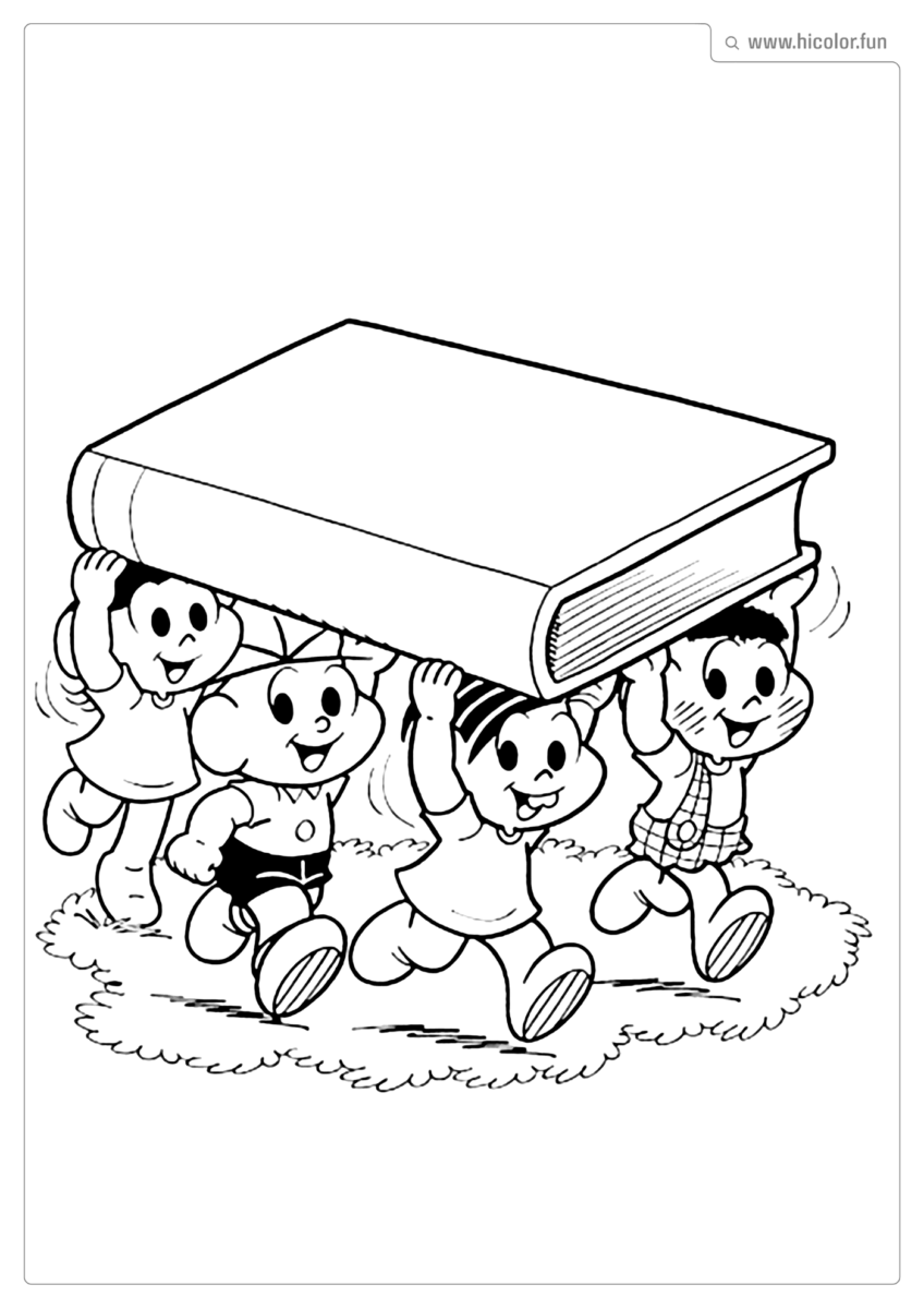 TURMA MONICA COLORIR