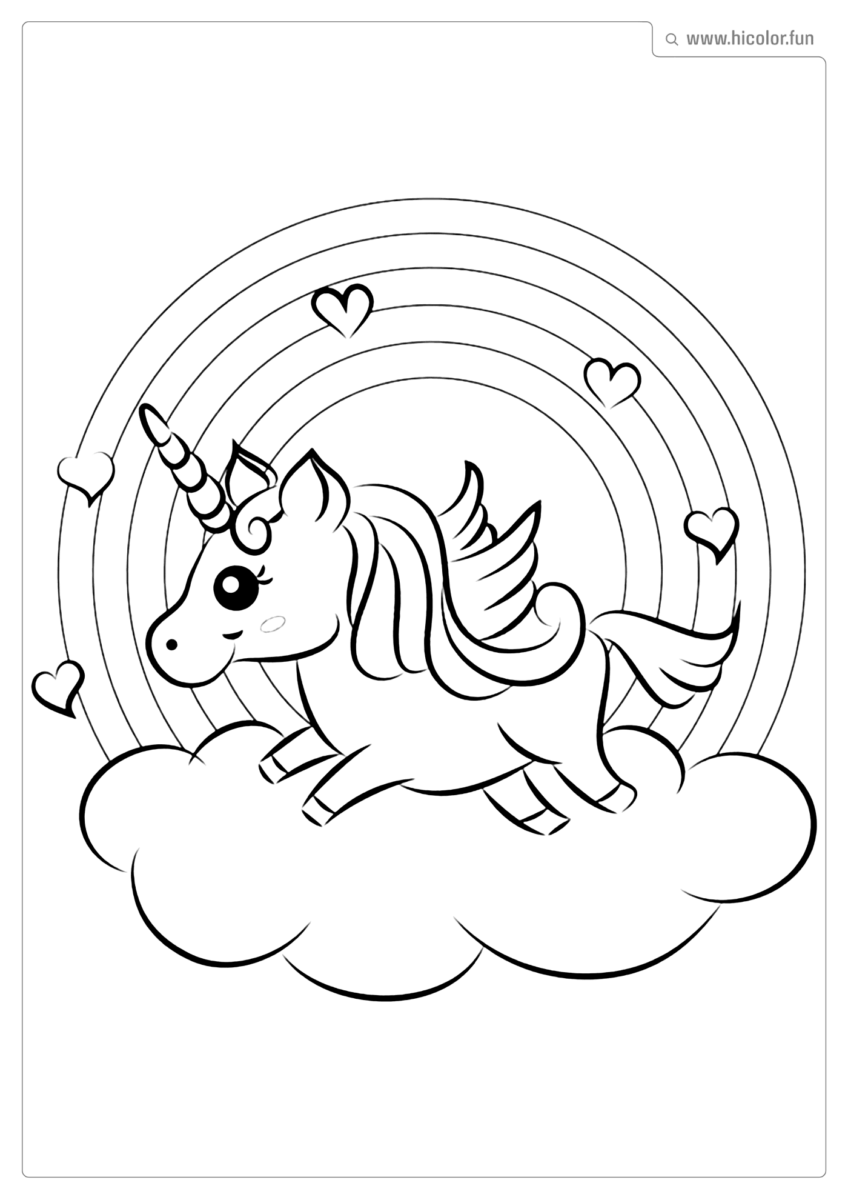 UNICóRNIO PARA COLORIR E IMPRIMIR